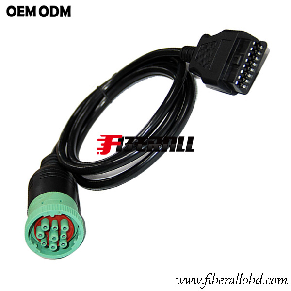 Obd Ii To J Heavy Duty Truck Diagnostic Cable Adapter Buy Obd Ii