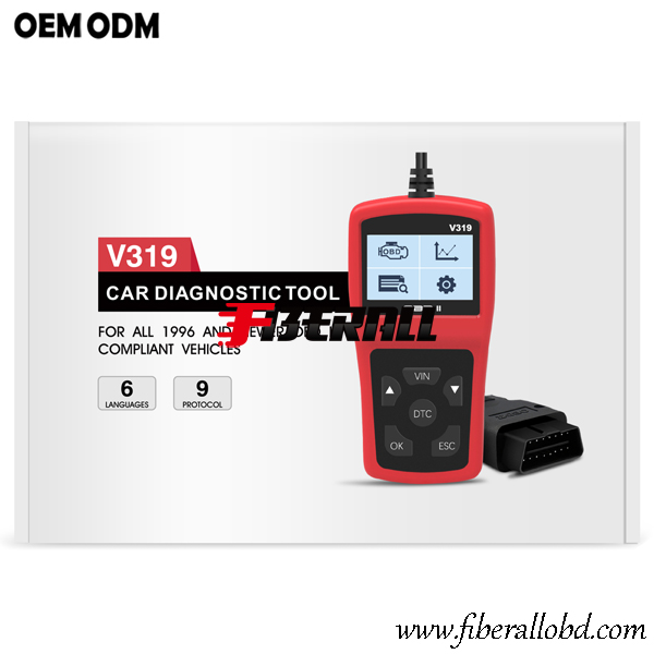 Handheld OBD-II Engine Checker & Car DLC Diagnostic Tool