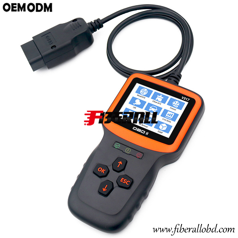 Handheld Automobile OBD-II Fault Diagnostic Tool with Indicator