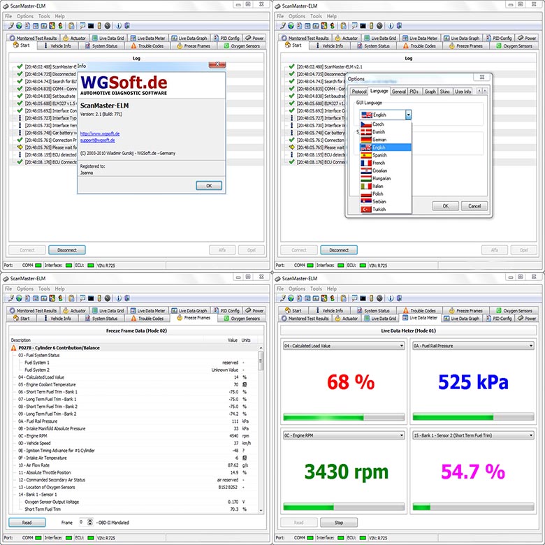 scan master elm for windows